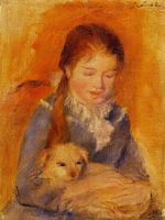 Girl with a dog 1875